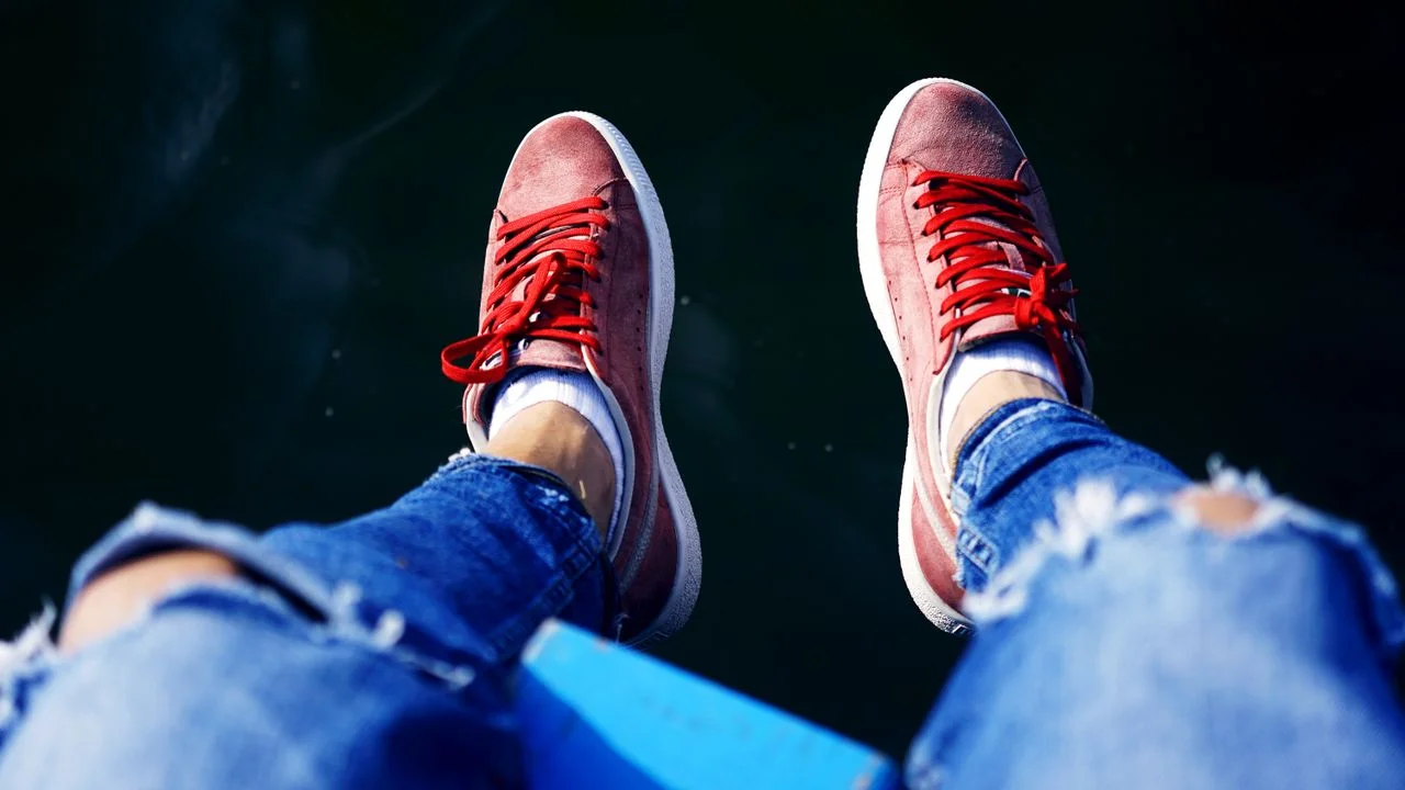 denim on denim footwear