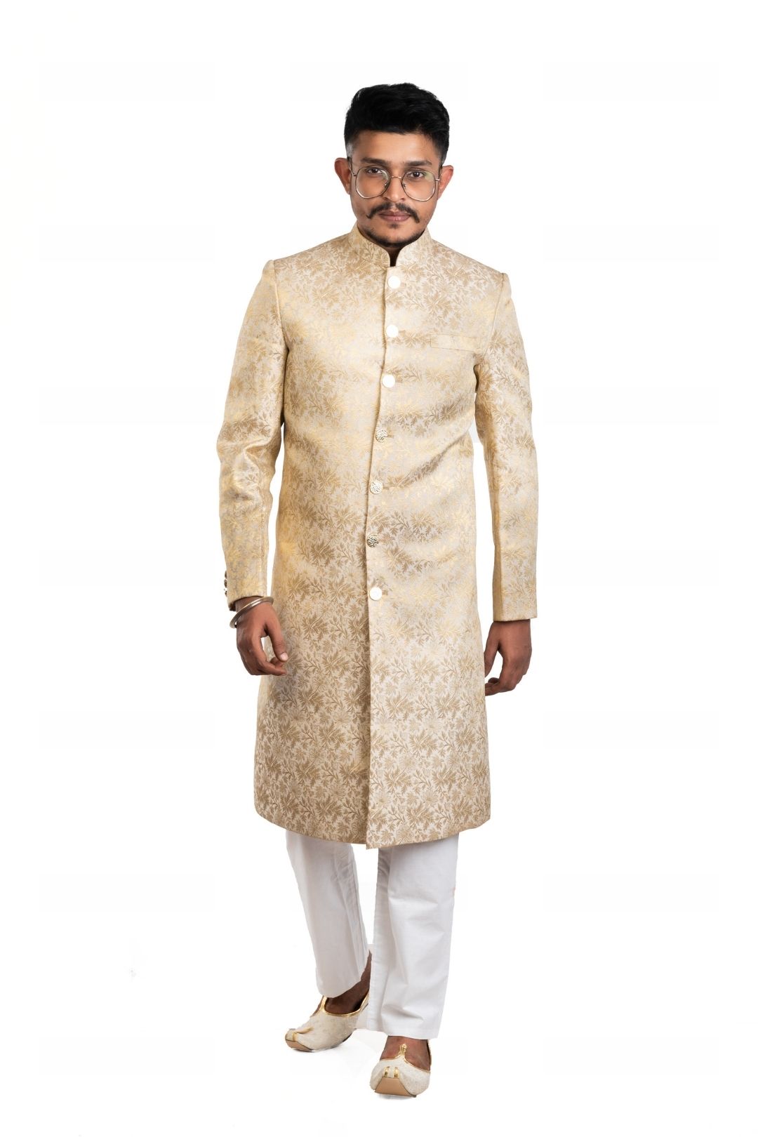 Srijan Fashion Antique Brocade Designer Sherwani for Men