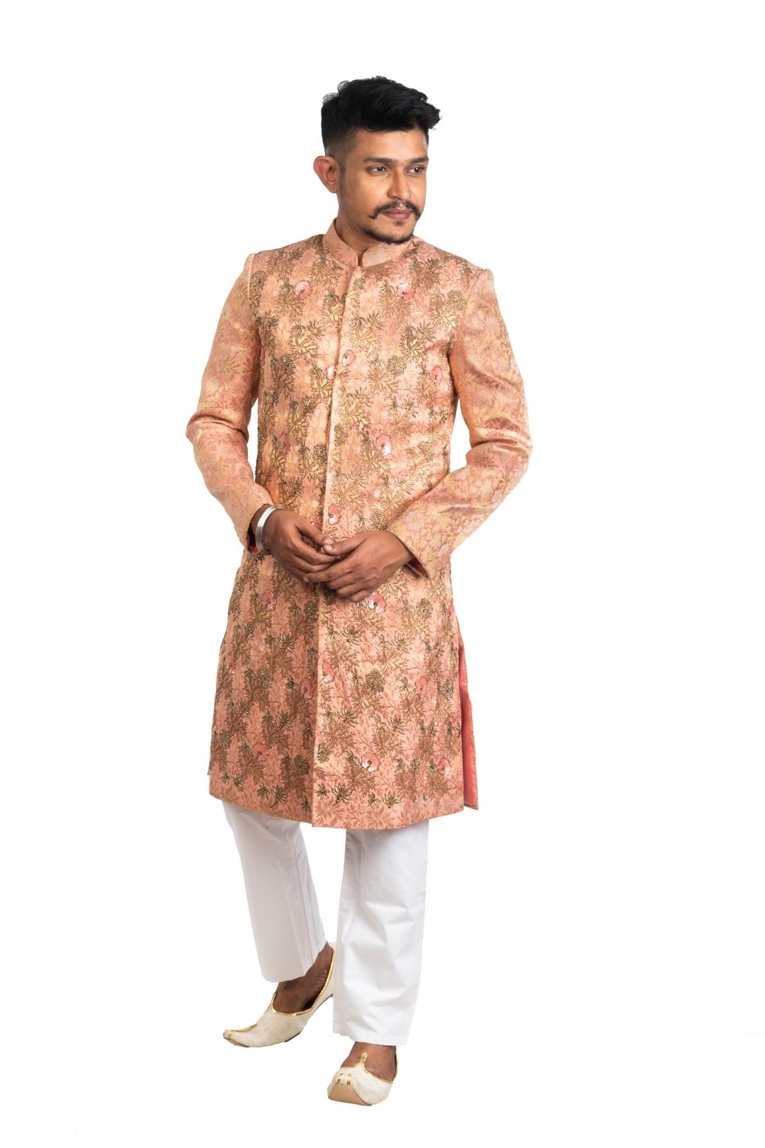 Srijan Fashion Royal Brocade Sherwani for Men