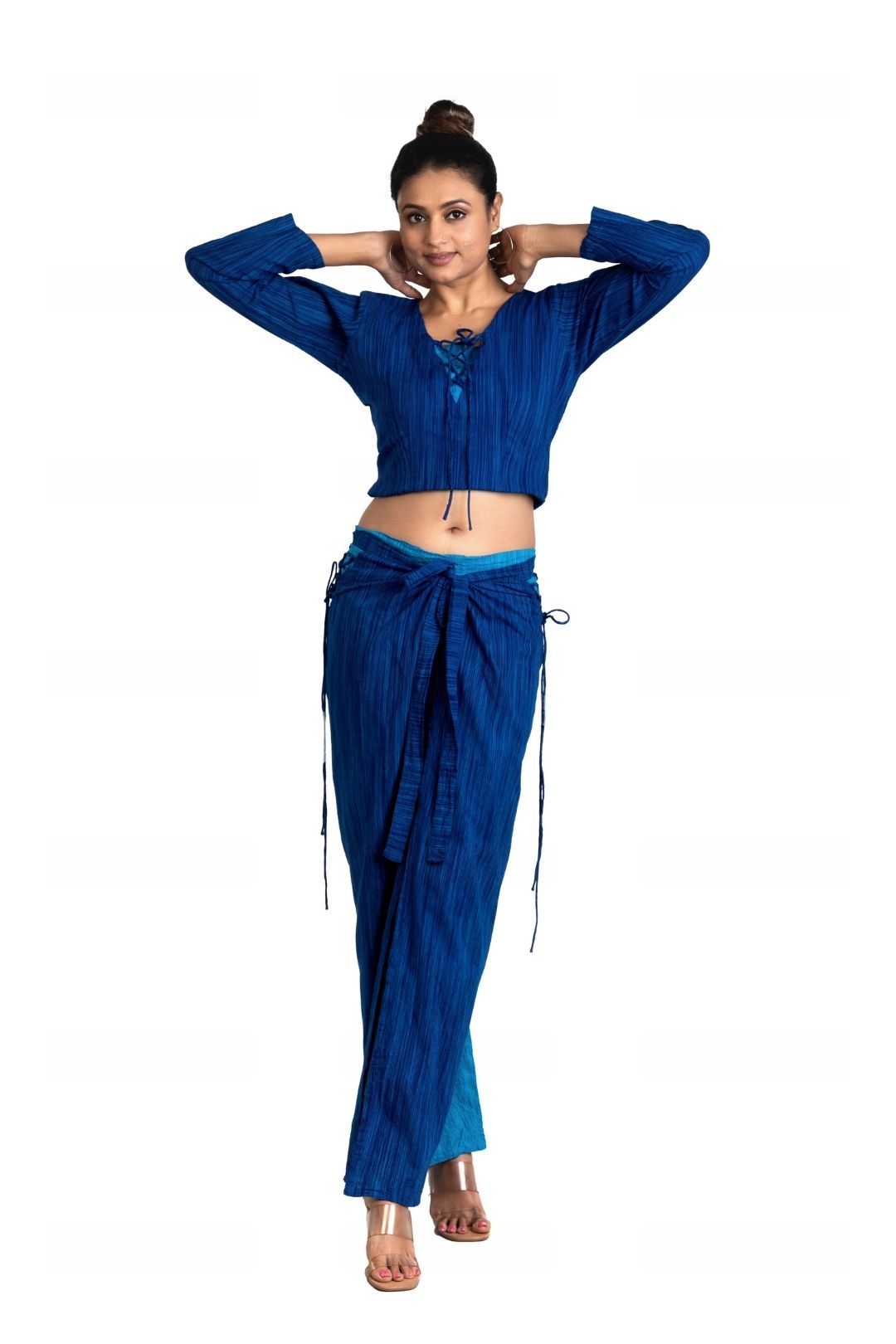 Srijan Fashion Wrap Style Pant and Top Set