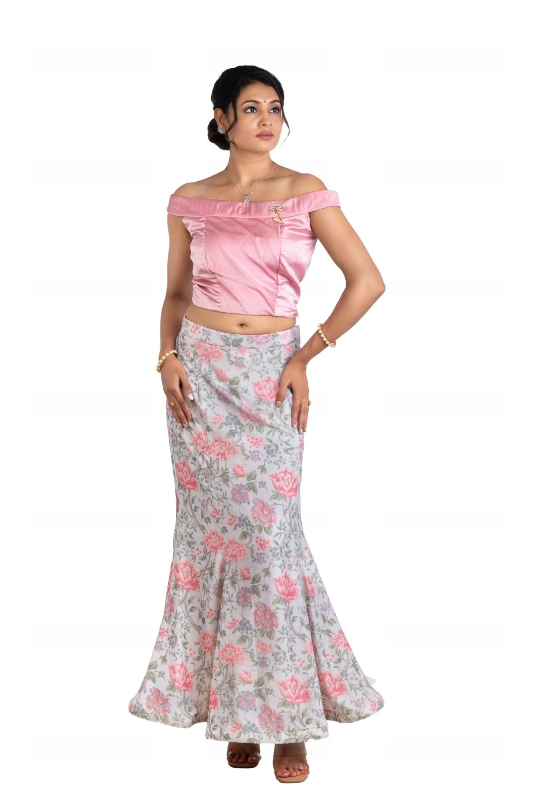 Srijan Fashion Mermaid Tail Long Skirt and Top for Women